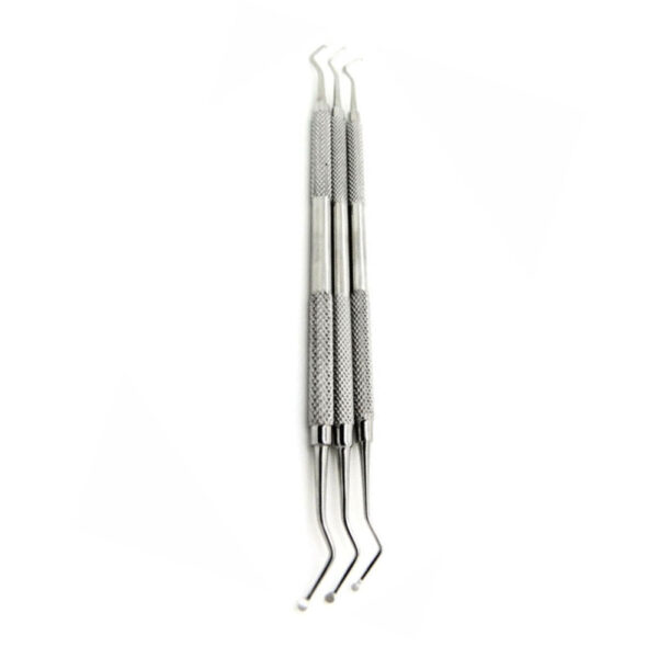 NEW DENTAL EXCAVATOR SET OF 3 RESTORATIVE SPOON DOUBLE ENDED PREMIUM INSTRUMENTS