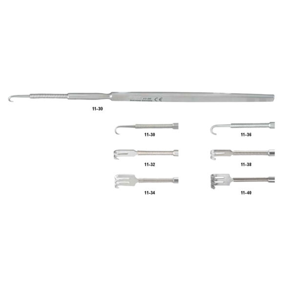 Flexible Neck Rake & Lacrimal Sac Retractor