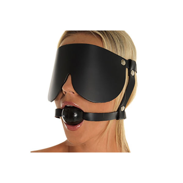 Gag with Rubber Ball and Eye Mask